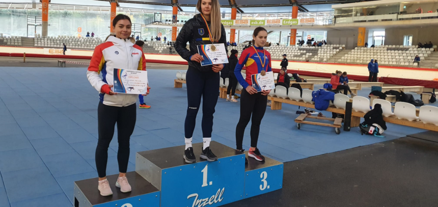 Raluca Ștef este vicecampioană națională la patinaj viteză – sprint